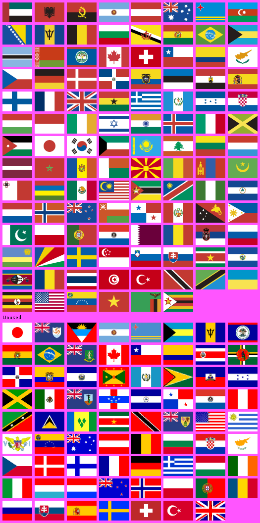 Mario Kart 8 Deluxe - Country Flags
