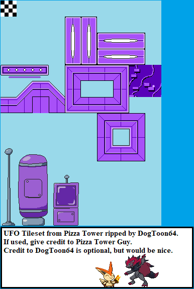 Pizza Tower - UFO Tileset