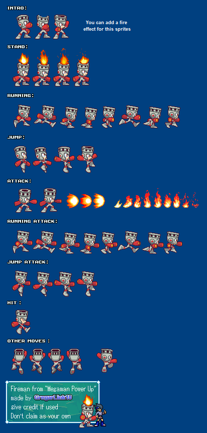 Mega Man Customs - Fire Man (MMPU)