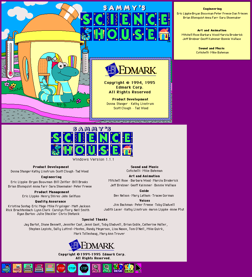 Sammy's Science House - Title Screen