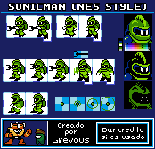 Mega Man Customs - Sonic Man (NES-Style)