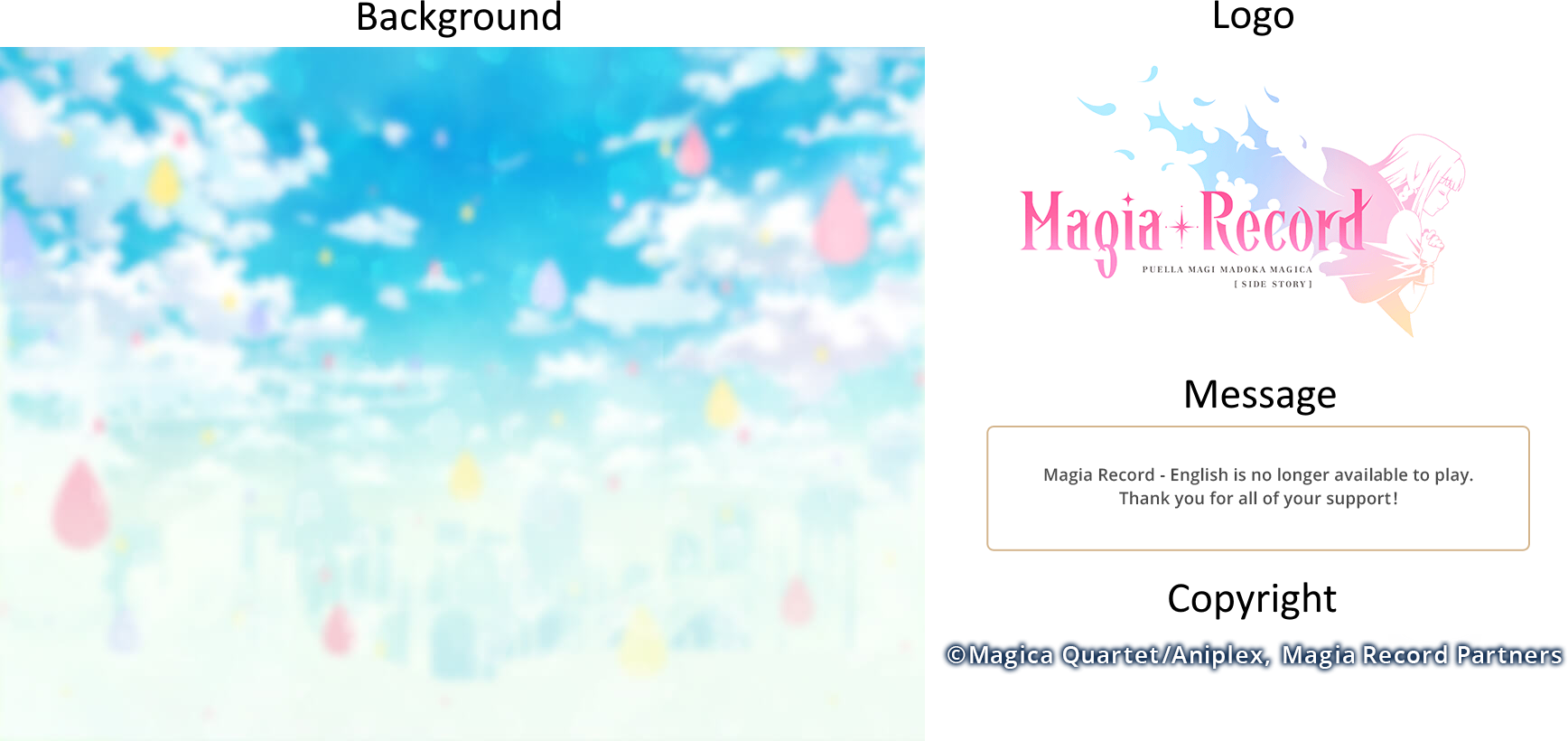 Puella Magi Madoka Magica Side Story: Magia Record - End of Service Message (NA)