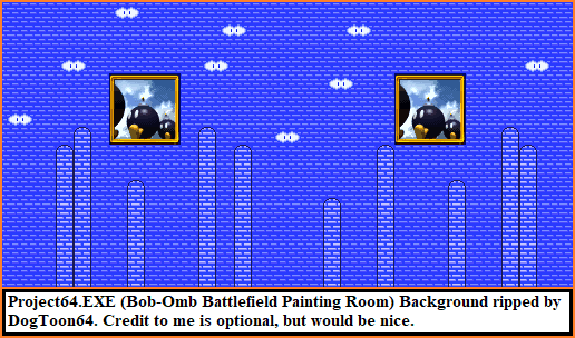 project64.exe (Bob-omb Battlefield Painting Room) Background