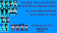 Disney / Pixar Customs - Oswald the Lucky Rabbit (Mickey Mousecapade-Style)