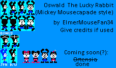 Oswald the Lucky Rabbit (Mickey Mousecapade-Style)