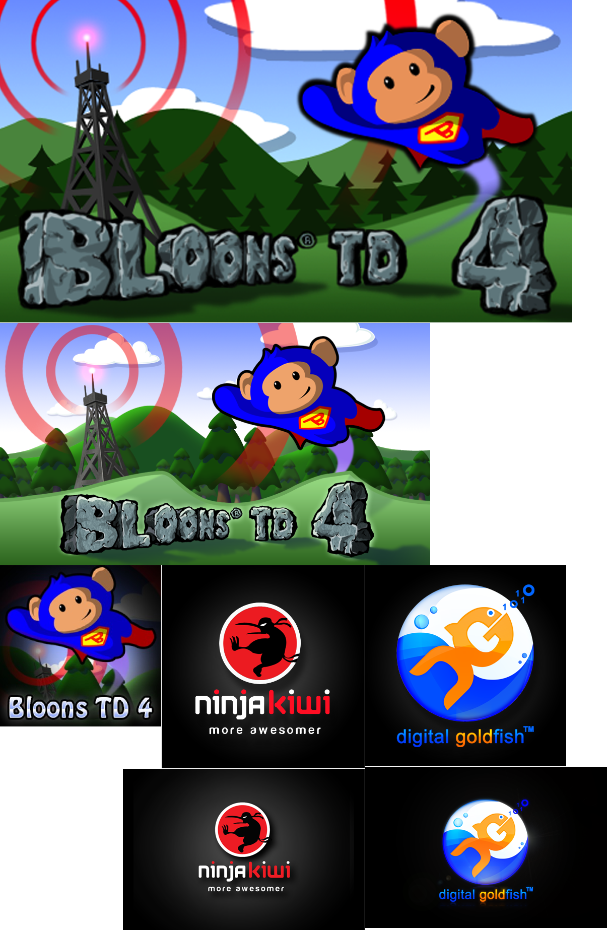 Bloons Tower Defense 4 - Splash Screens