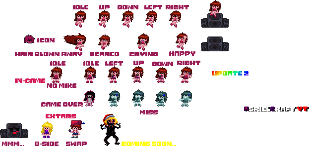 Girlfriend Friday Night Funkin Sprites - Reverasite