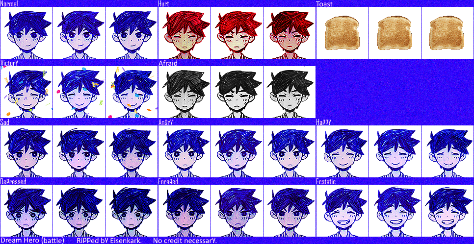 Omori Battle Sprites