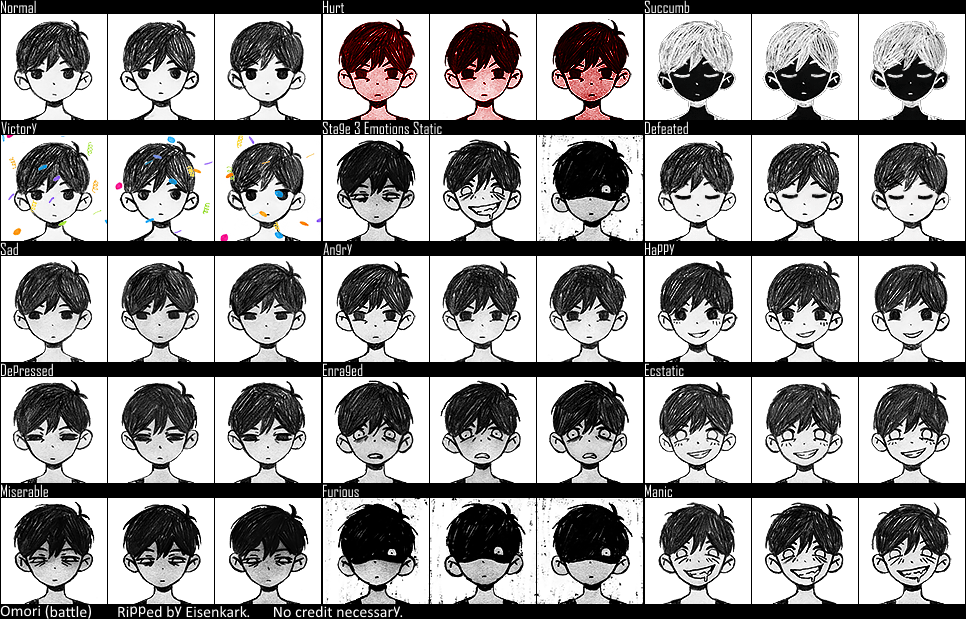 Omori Sprites Transparent