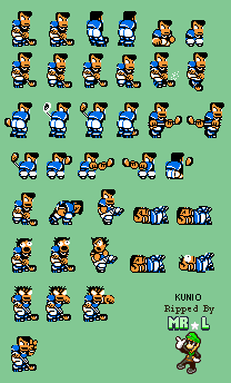 Ike Ike! Nekketsu Hockey Bu: Subette Koronde Dairantou (JPN) - Kunio (Football Uniform)