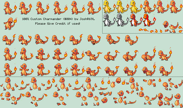 Pokémon Generation 1 Customs - #004 Charmander