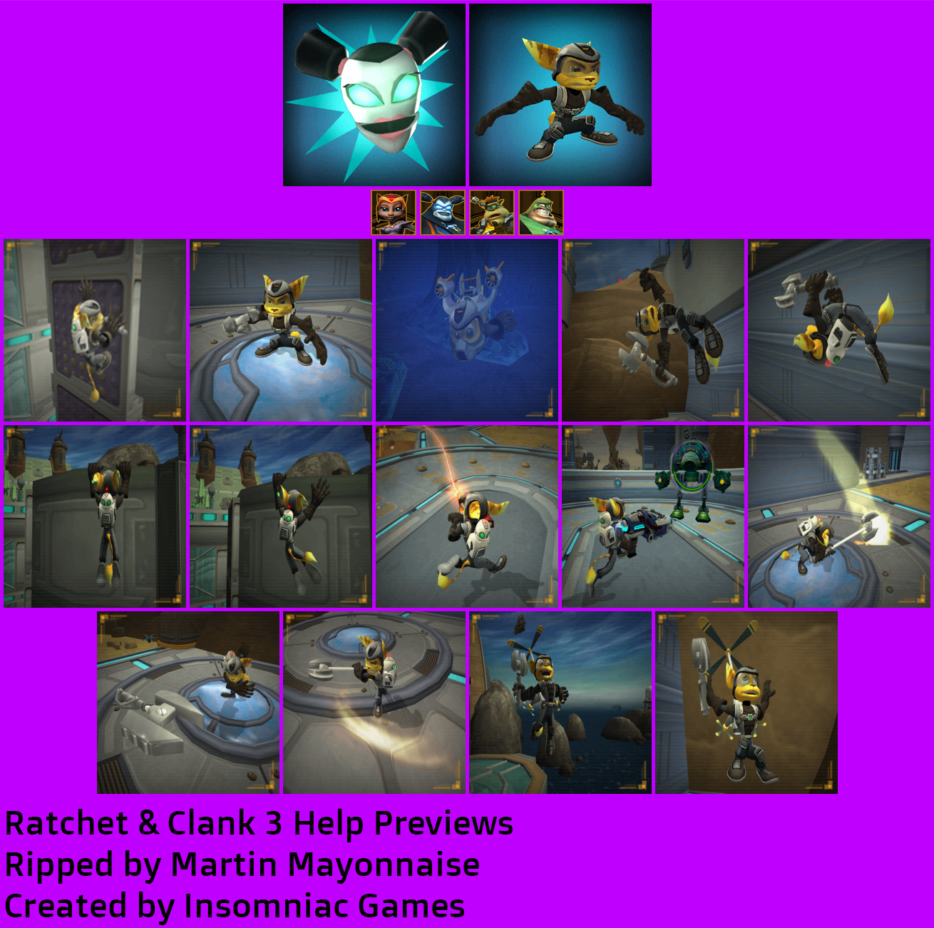 Ratchet & Clank 3: Up Your Arsenal - Help Menu Previews