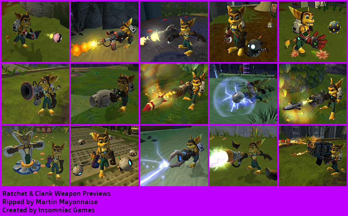 Ratchet & Clank - Weapon Previews