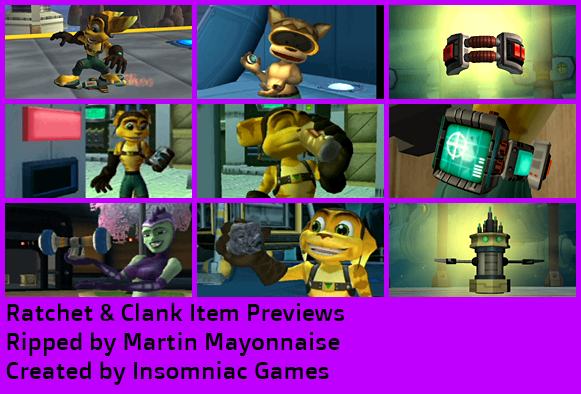 Ratchet & Clank - Item Menu Previews