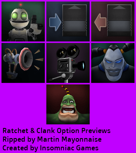 Ratchet & Clank - Option Previews