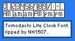 Tomodachi Life - Font (Clock)