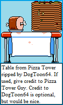 Pizza Tower - Table