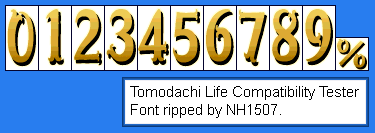 Tomodachi Life - Font (Compatibility Tester)