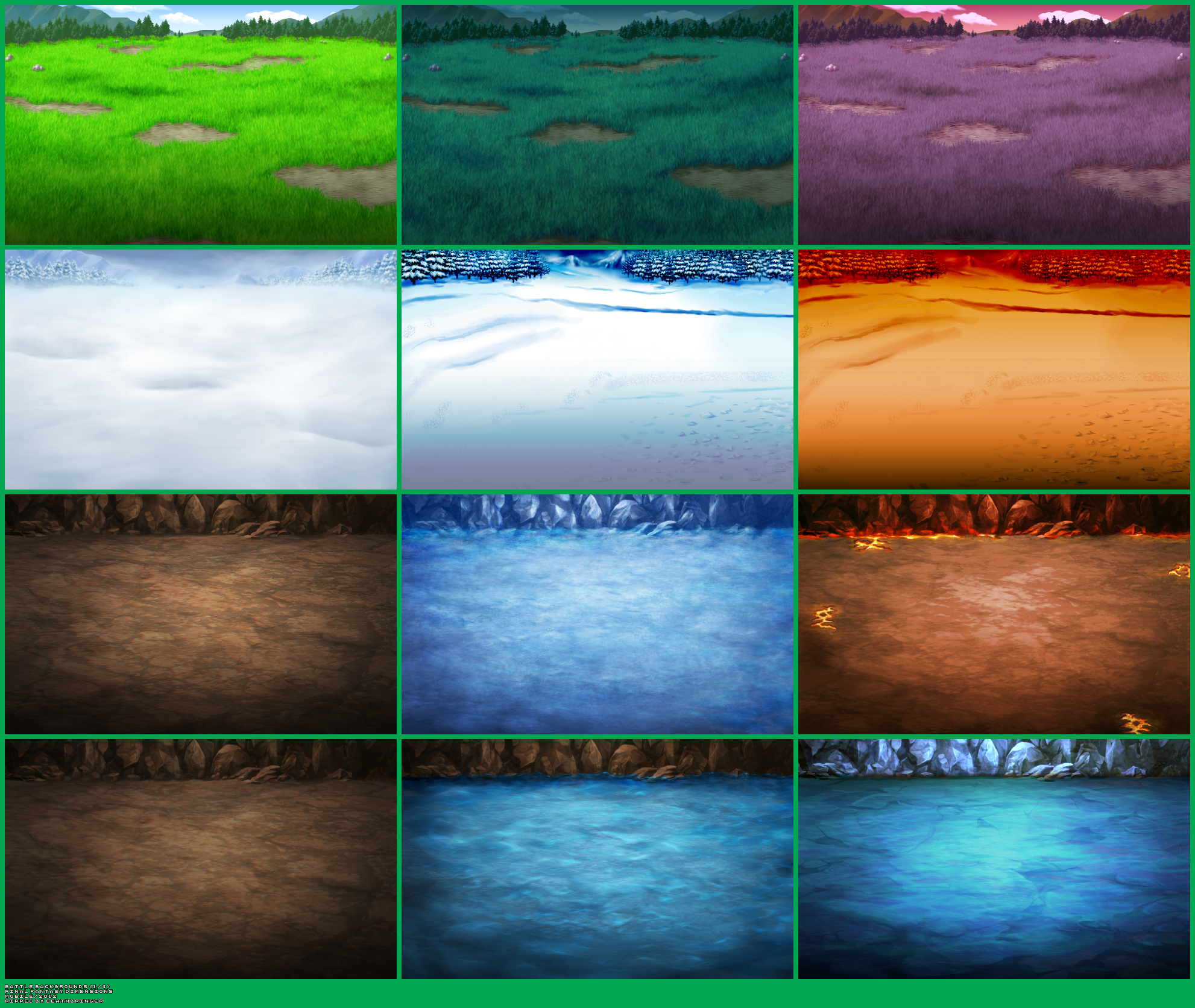 Final Fantasy Dimensions - Battle Backgrounds (1/4)