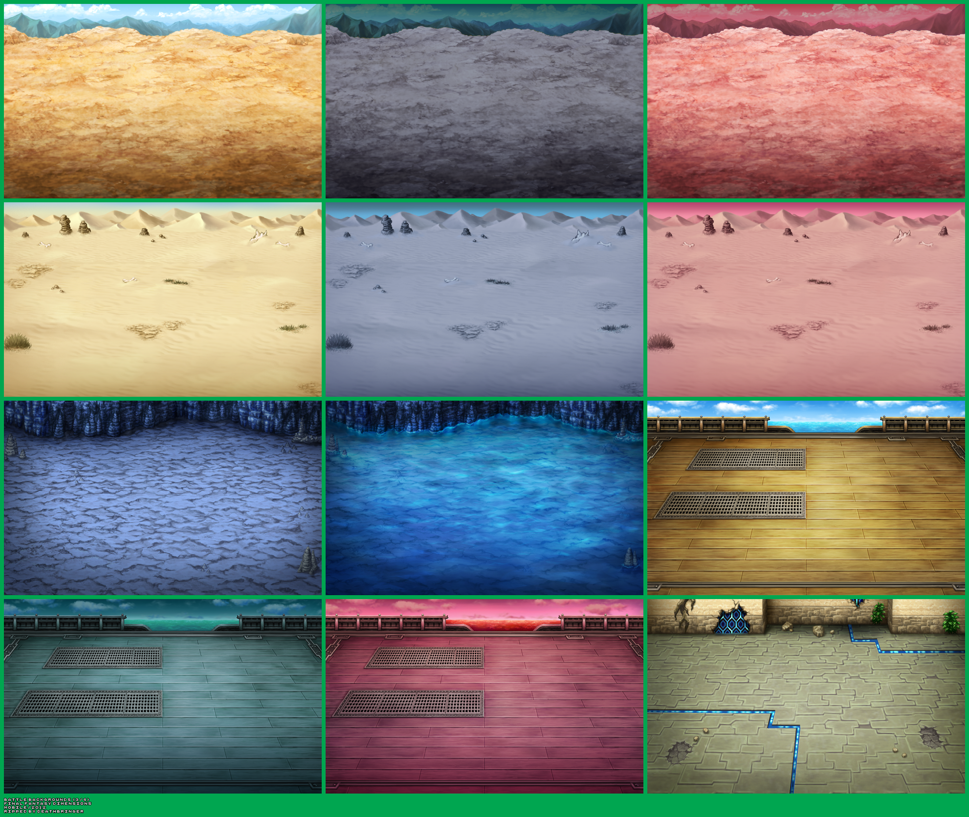 Final Fantasy Dimensions - Battle Backgrounds (3/4)