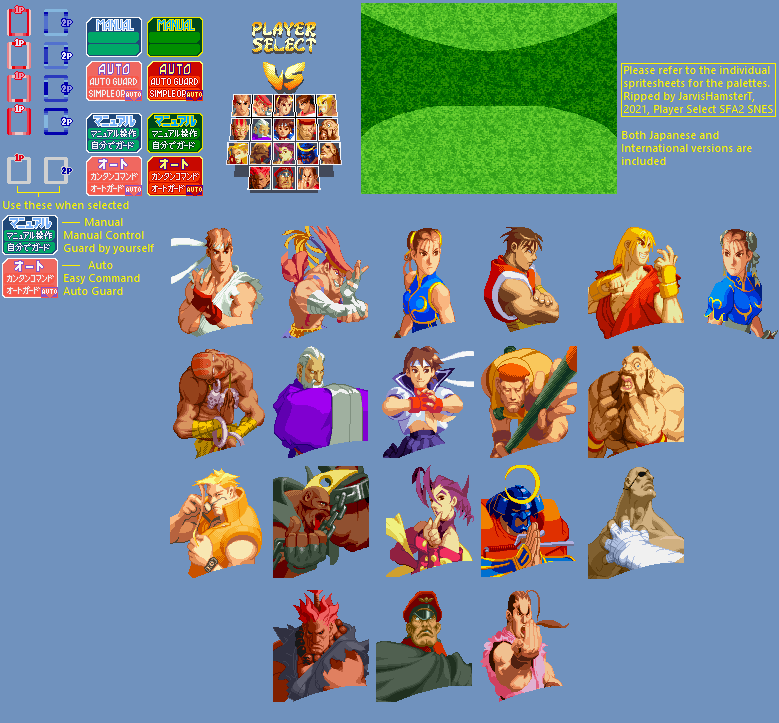 Street Fighter Alpha 2 - Character Select