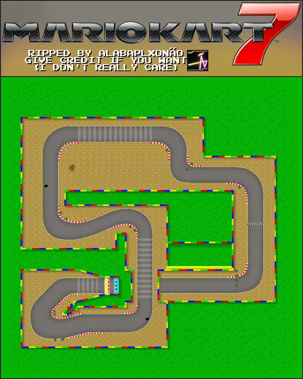 Mario Kart 7 - SNES Mario Circuit 2