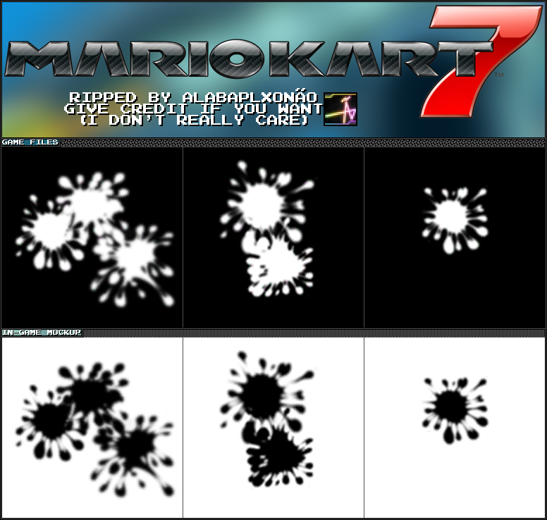 Mario Kart 7 - Ink Splatter Effect