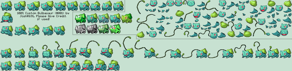 Pokémon Generation 1 Customs - #001 Bulbasaur