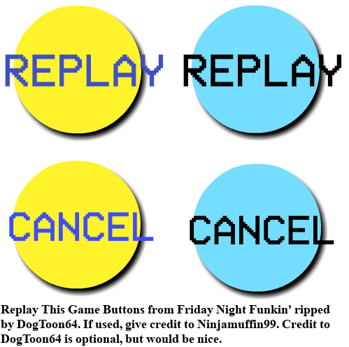 Friday Night Funkin' - Replay This Game Buttons