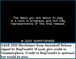 SAGE 2020 Disclaimer