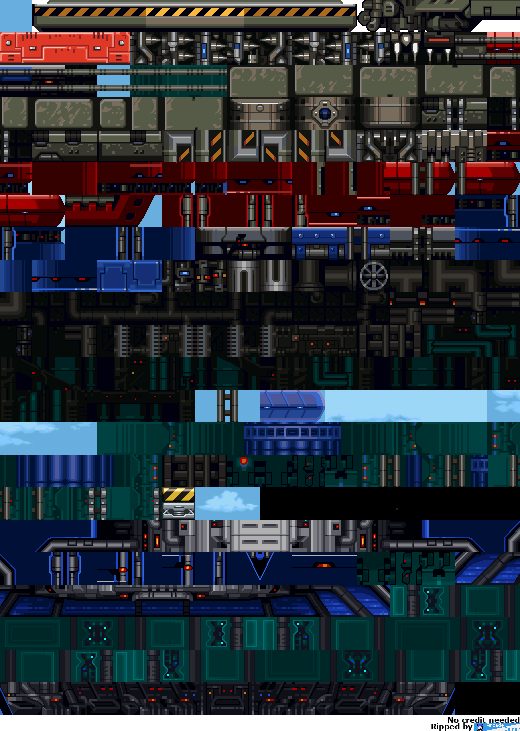 Mega Man X - Boomer Kuwanger Tileset