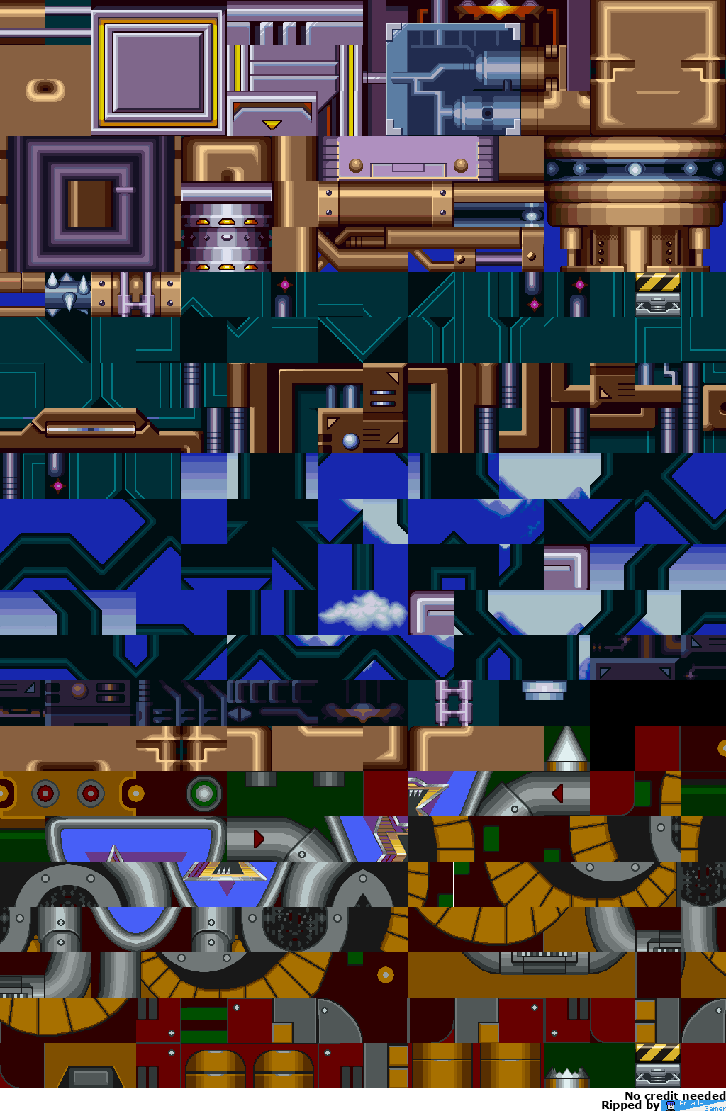 Mega Man X - Sigma Stage 2 Tileset