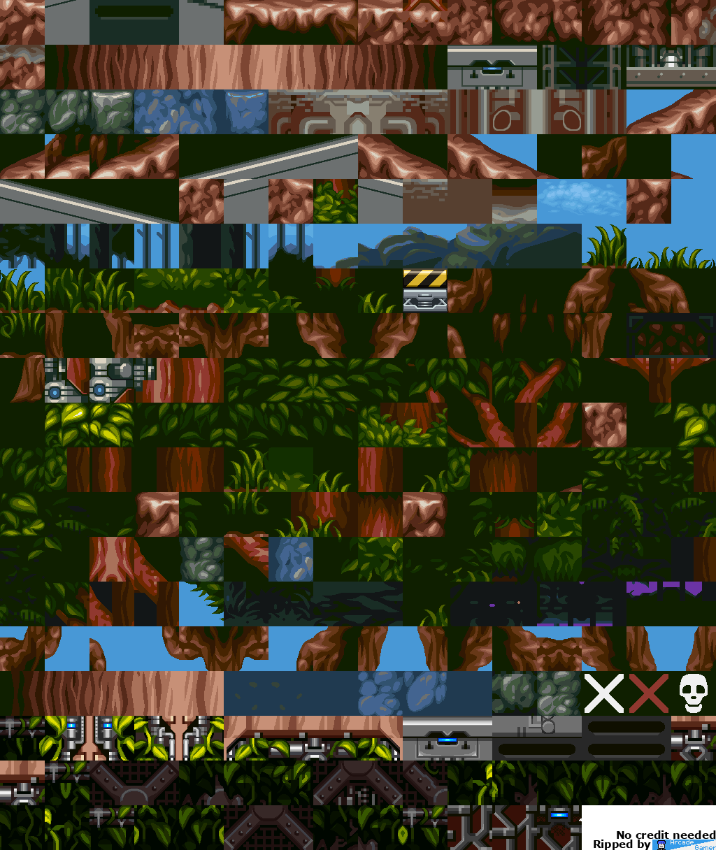 Mega Man X - Sting Chameleon Tileset