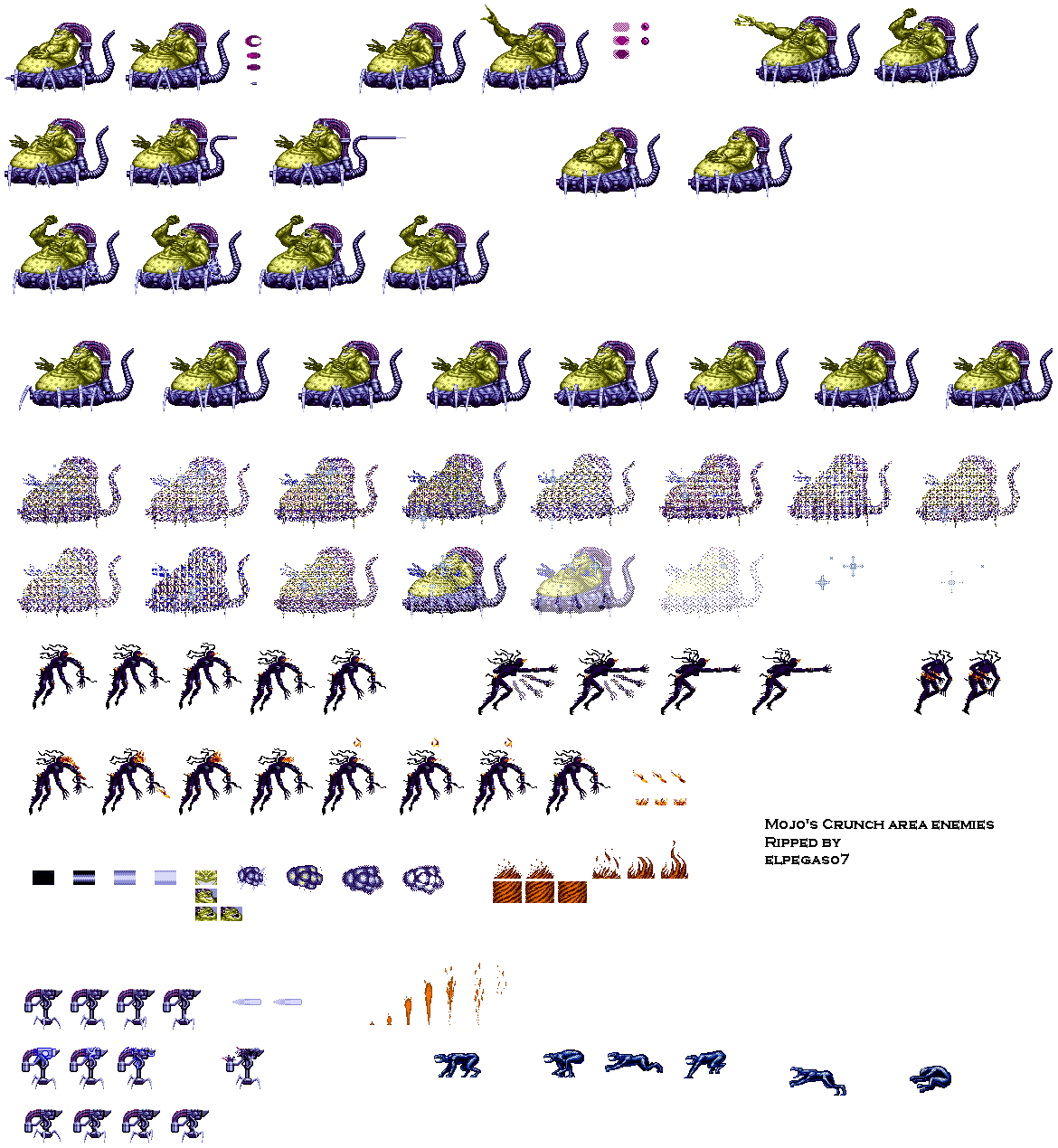 X-Men - Mojo's Crunch Area Enemies