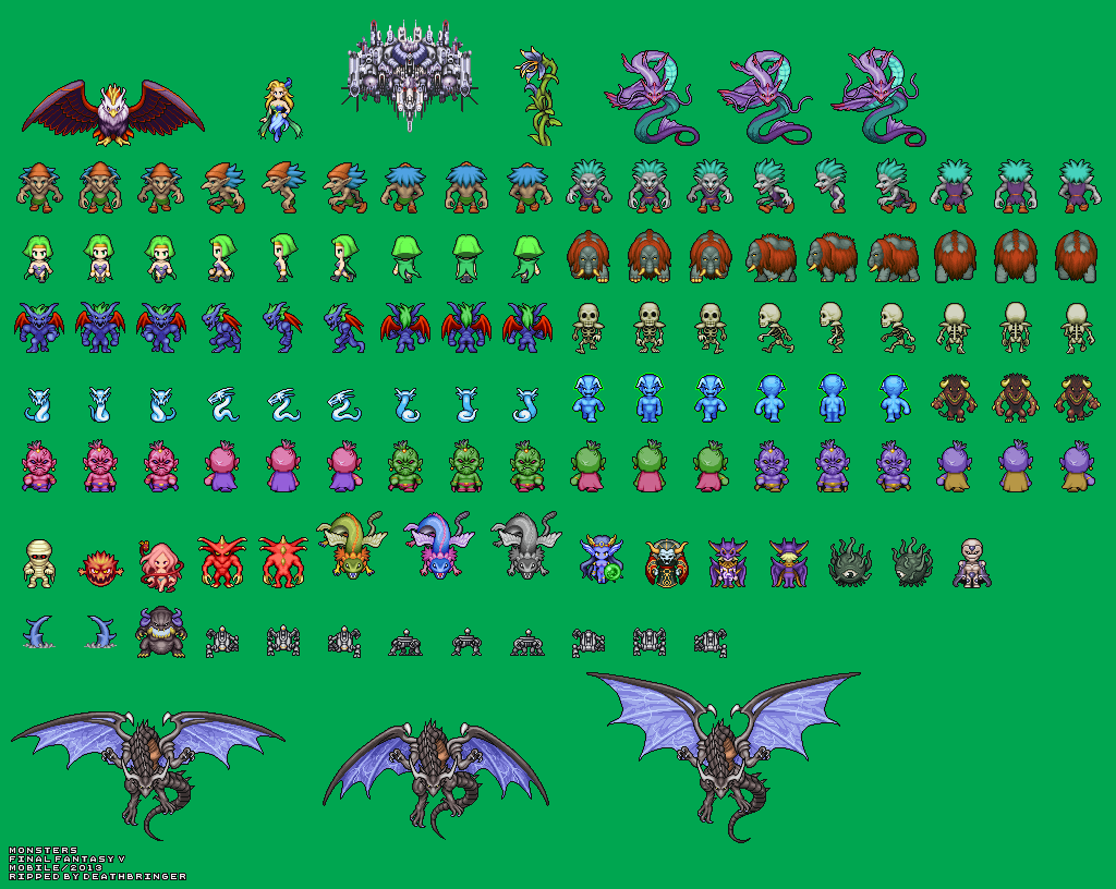 Final Fantasy 5 - Monsters