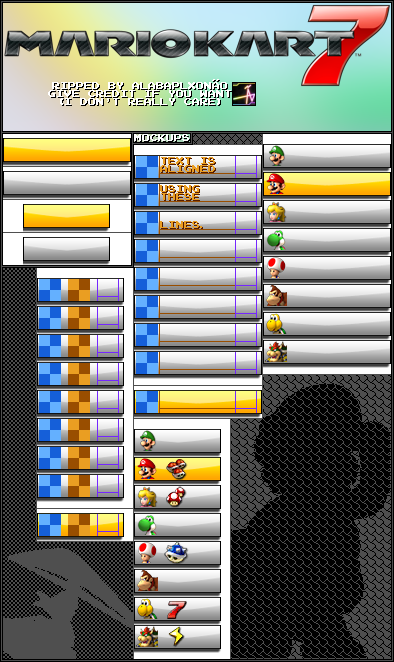 Mario Kart 7 - Racer Display (Standard Battle)