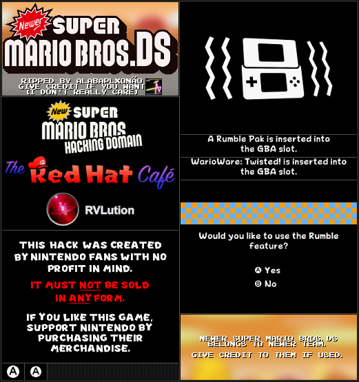 Newer Super Mario Bros. DS (Hack) - Boot Screen