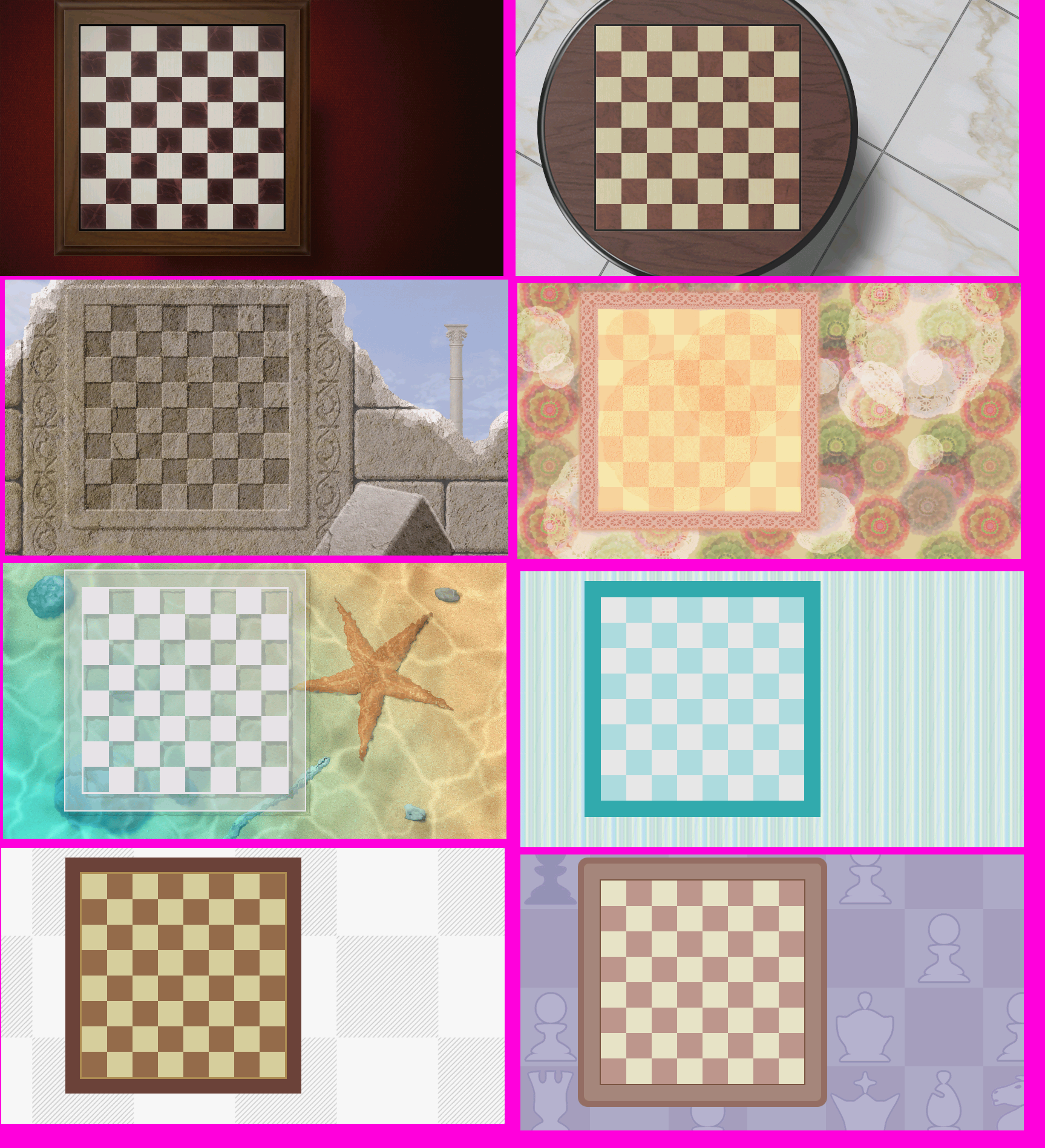Wii Chess - Chessboards