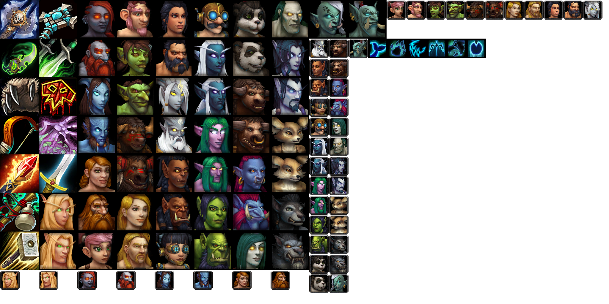 World of Warcraft - Character Create Icons (9.0.2)