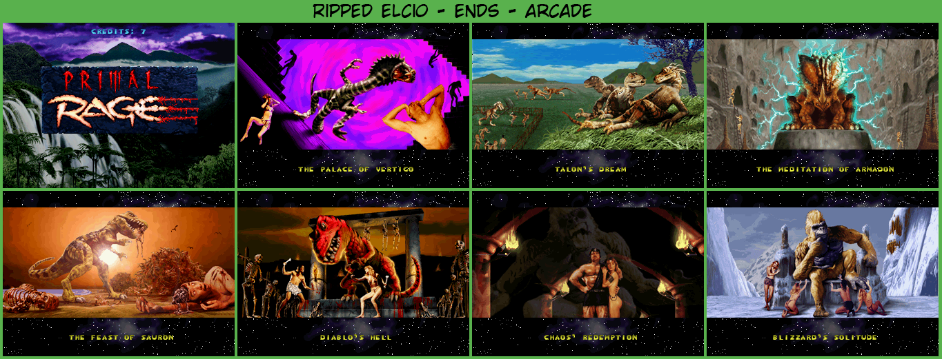 Primal Rage - Endings