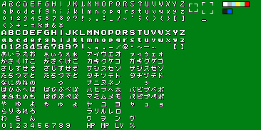 Final Fantasy 1: Dawn of Souls - Menu Fonts