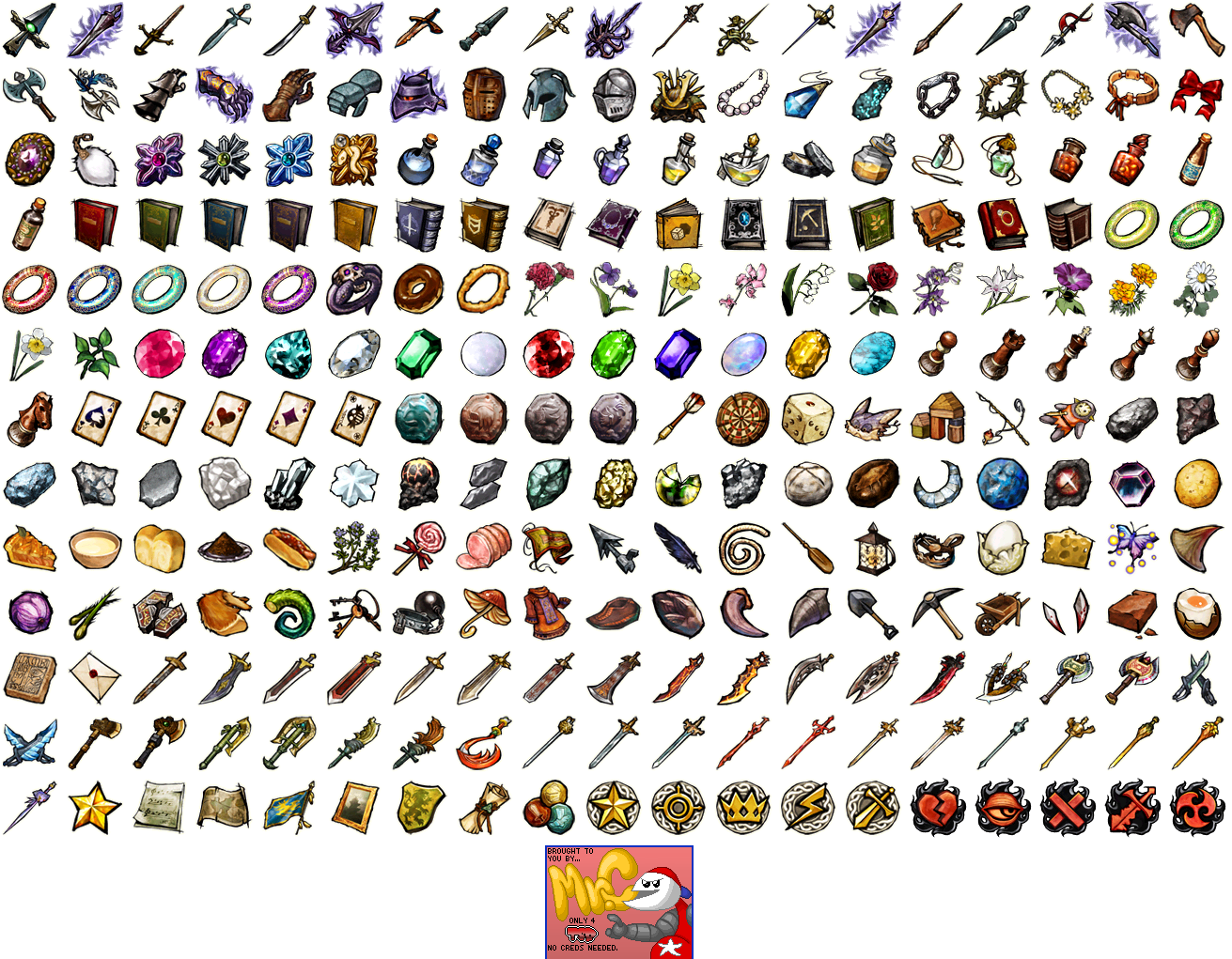 Sonic and The Black Knight - Item Icons
