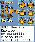 Mario Customs - Super Mario Land 2 Beehive Enemies