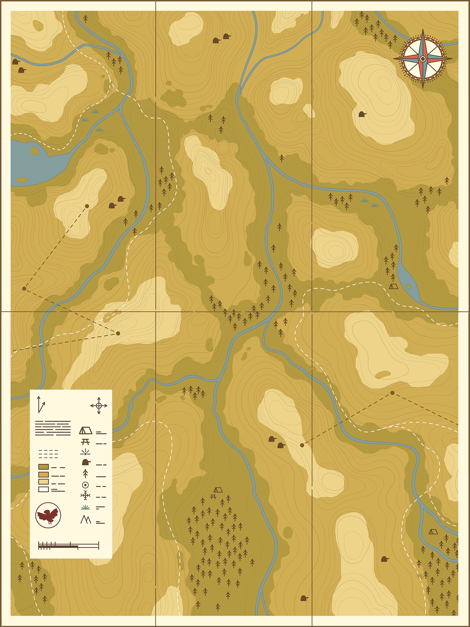 Hilda Creatures - Wilderness Map