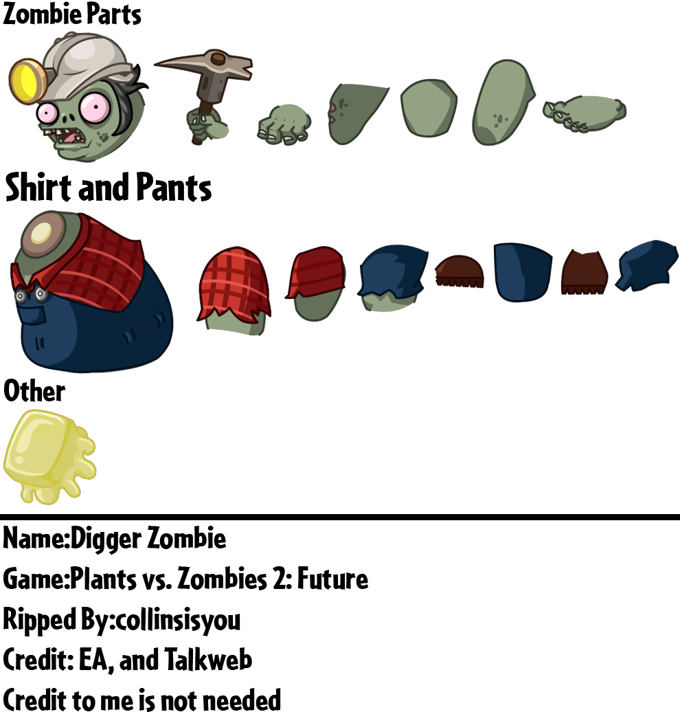 Plants vs. Zombies 2: Future - Digger Zombie