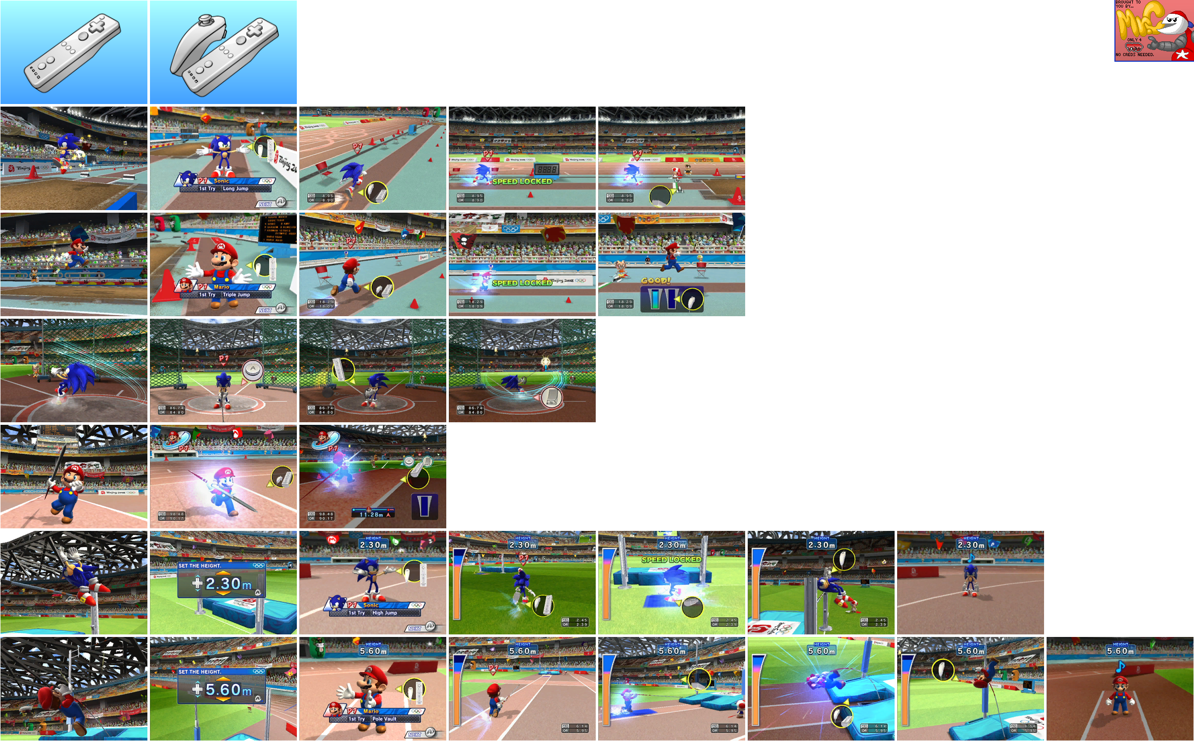 Mario & Sonic at the Olympic Games - Instructions Images (Field)