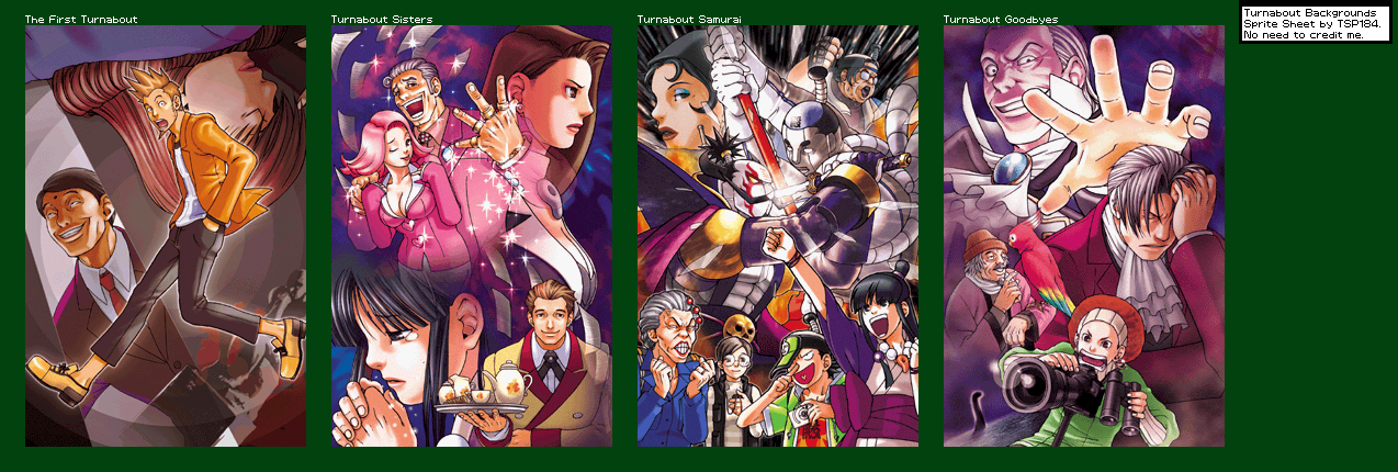 Phoenix Wright: Ace Attorney - Turnabout Backgrounds