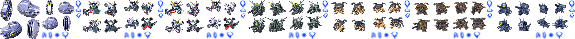 SD Gundam G Generation Spirits - Crossbone Gundam - Skull Heart Units