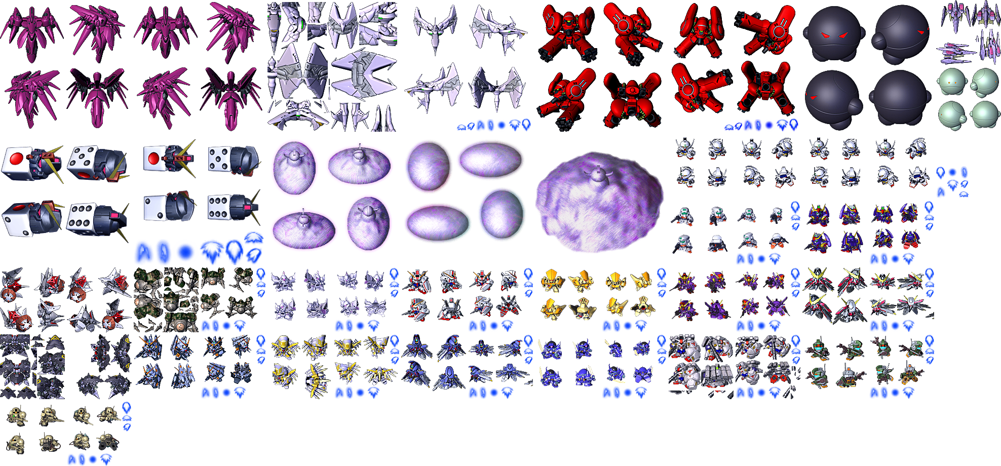 SD Gundam G Generation Spirits - Game Category Units