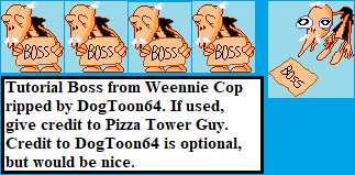 Weenie Cop - Tutorial Boss